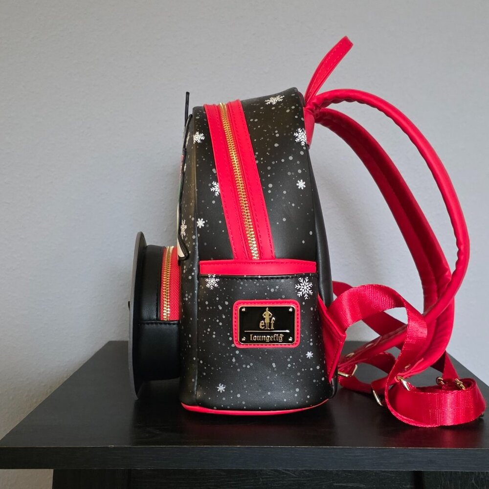 Loungefly Elf Clausometer Light Up Mini Backpack - Picture 3 of 7